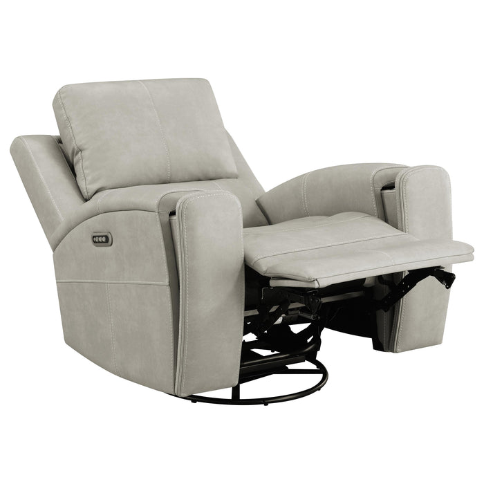 Brickston 3-piece Triple Power Reclining Sofa Set Mushroom