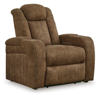 Wolfridge Power Reclining Sofa - Brown/Beige