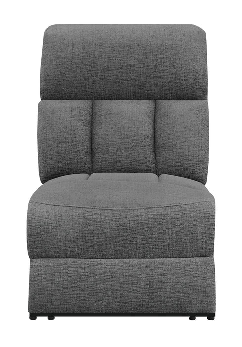 Reclinable eléctrico tapizado sin brazos Bahrain - carbón