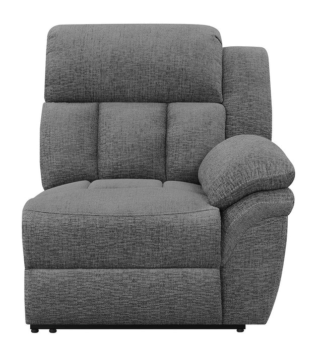 Reclinable eléctrico tapizado con brazo derecho Bahrain - carbón