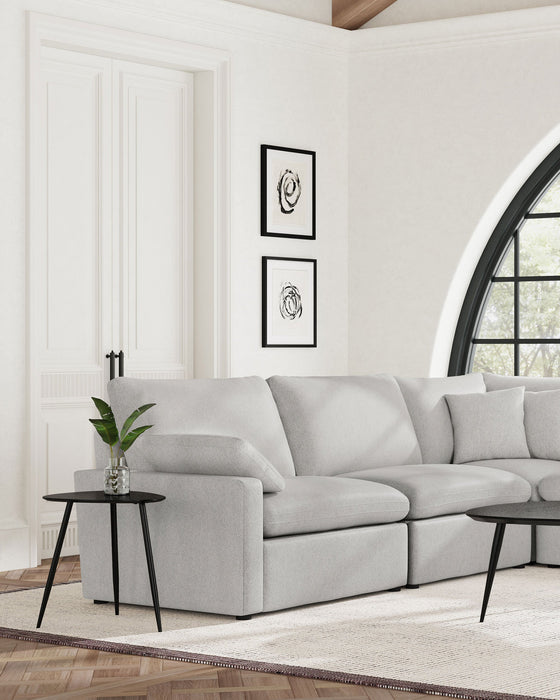 Collins Modular Armless Chair Chocolate Brown