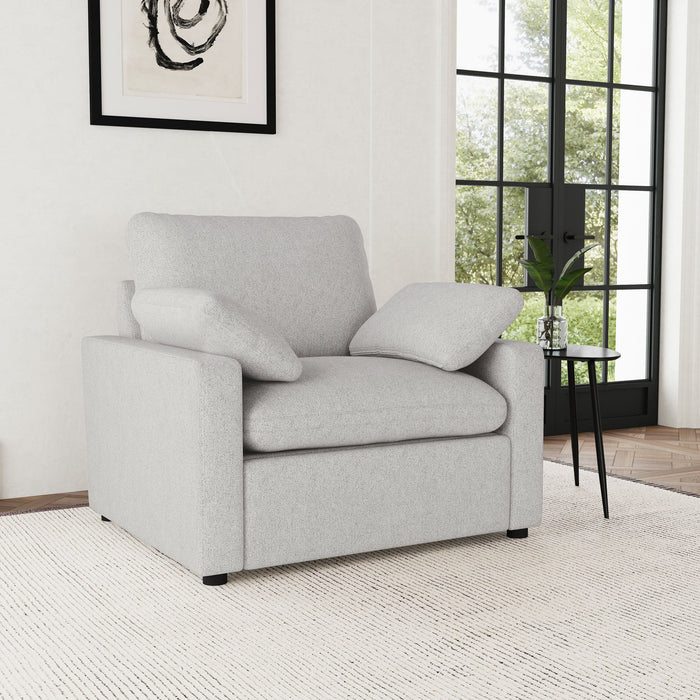 Collins Upholstered Power Recliner Chair Chocolate Brown