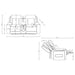 Rojas Dual Power Reclining Loveseat with Bluetooth and LED Lighting Black