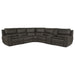 Marcell 6-Piece L-Shaped Power Reclining Sectional with Console Grey