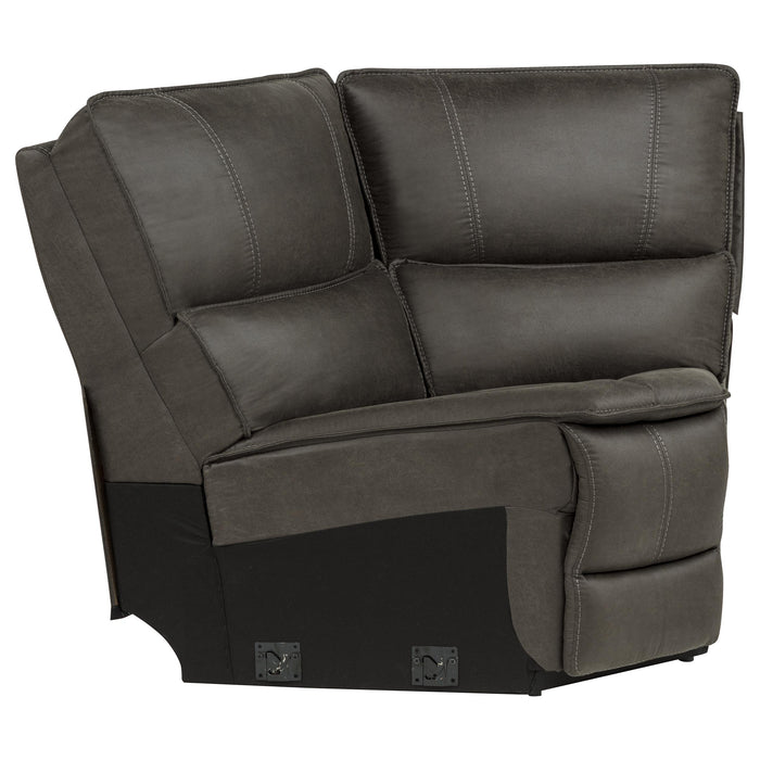 Marcell Transitional Upholstered Modular Sectional Corner Wedge Grey