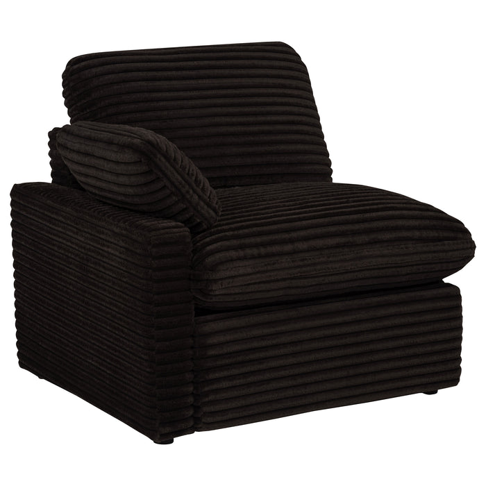 Collins Modular Power Loveseat Chocolate Brown