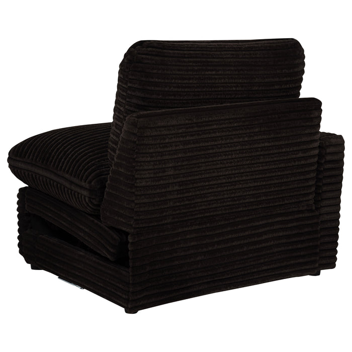 Collins Modular Power Loveseat Chocolate Brown