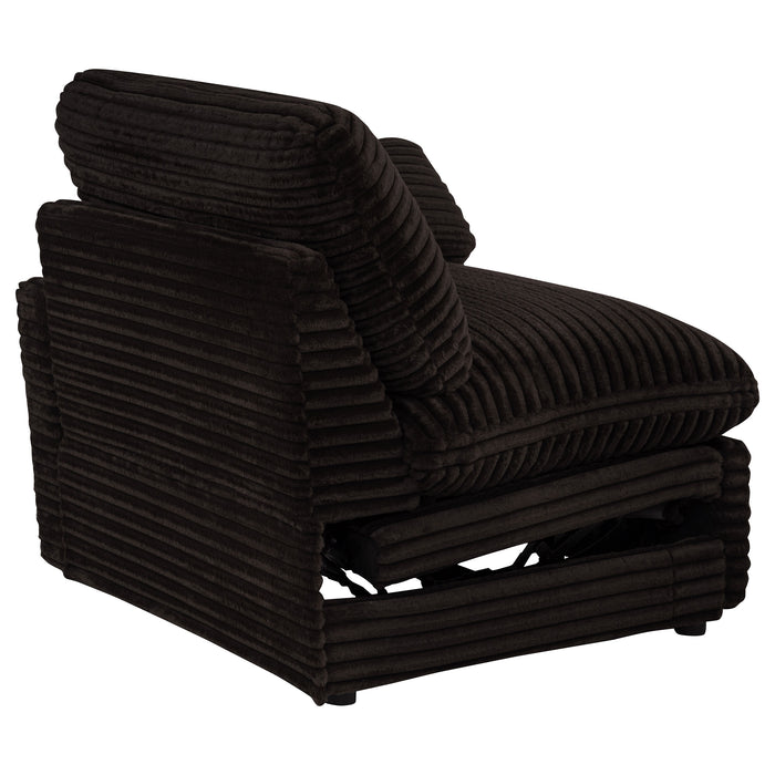 Collins Modular Power Loveseat Chocolate Brown