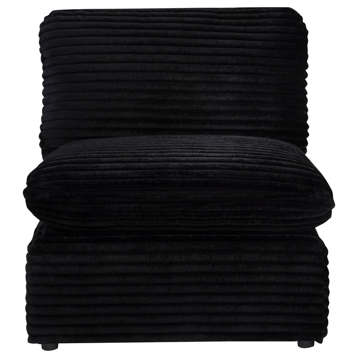 Collins Modular Armless Chair Black