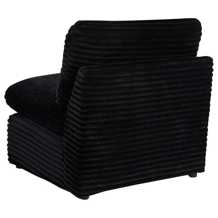 Collins Modular Armless Chair Black