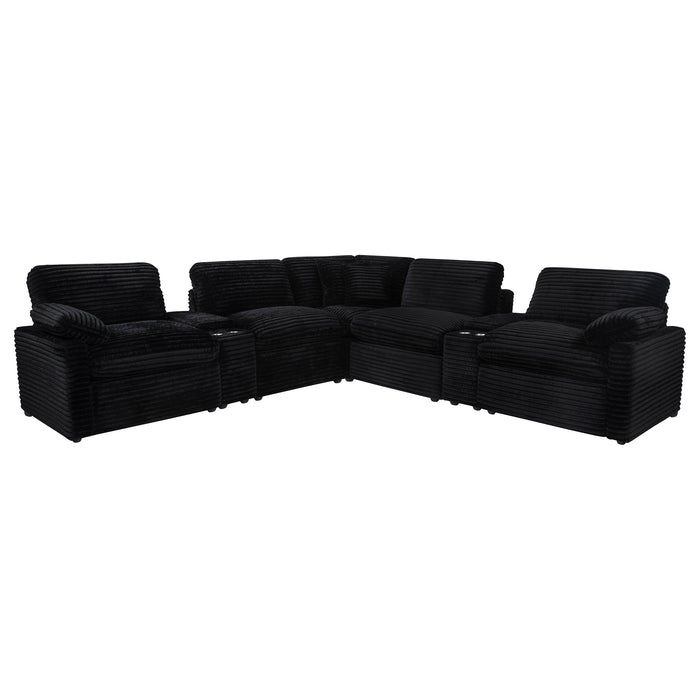Collins 7-piece Modular Power Reclining Sectional Black