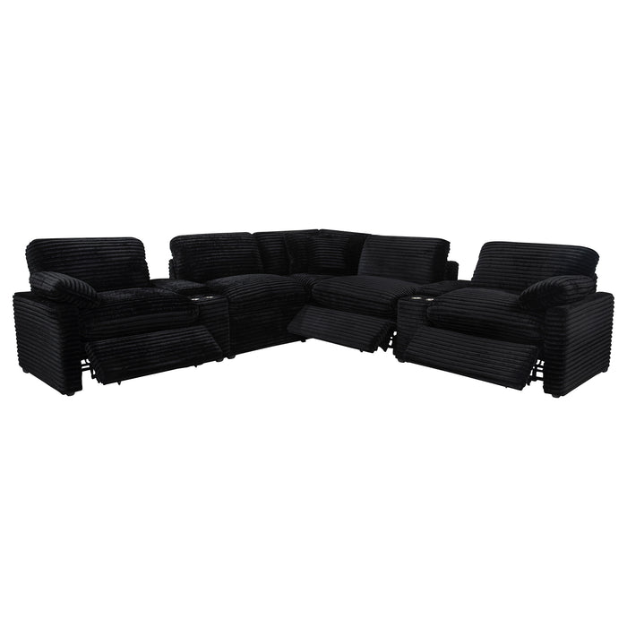 Collins 7-piece Modular Power Reclining Sectional Black
