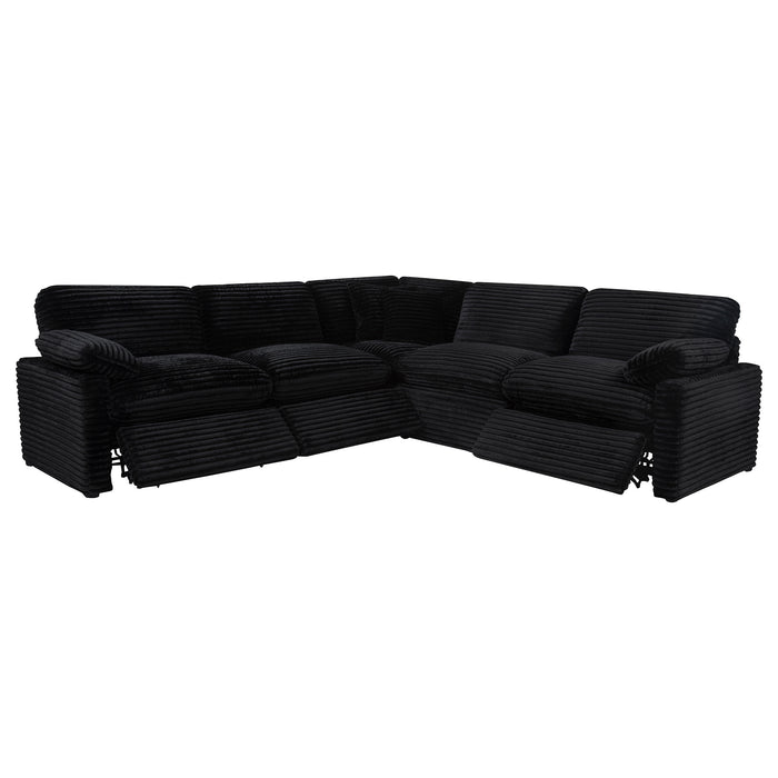 Collins 5-piece Modular Power Reclining Sectional Black