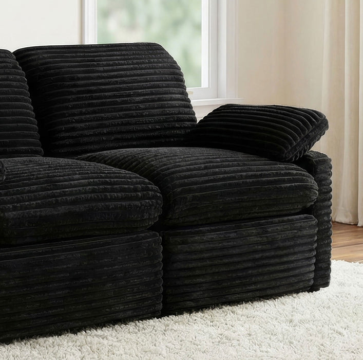 Reclinable eléctrico modular con brazo derecho Collins - marrón chocolate