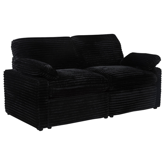 Collins Modular Power Loveseat Black