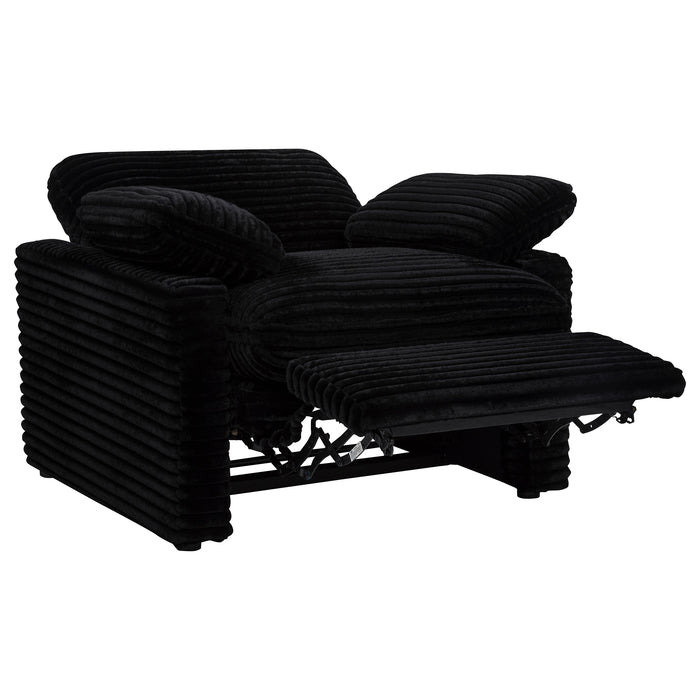 Collins Upholstered Power Recliner Chair Black