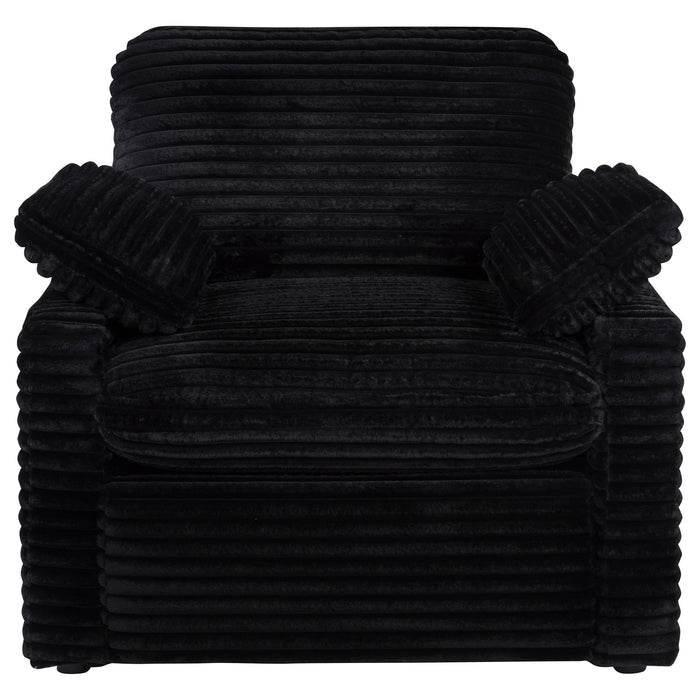 Collins Upholstered Power Recliner Chair Black