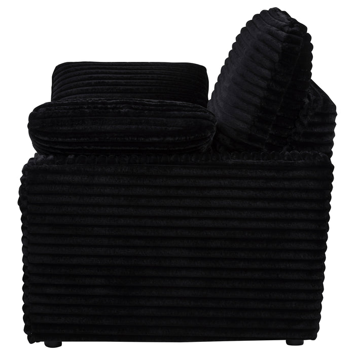 Collins Upholstered Power Recliner Chair Black