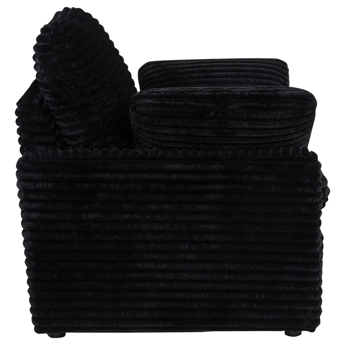 Collins Upholstered Power Recliner Chair Black