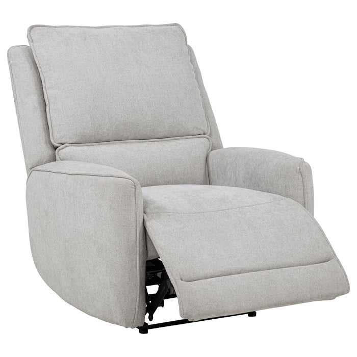 Sylmar 3-piece Chenille Power Reclining Sofa Set Dove Grey