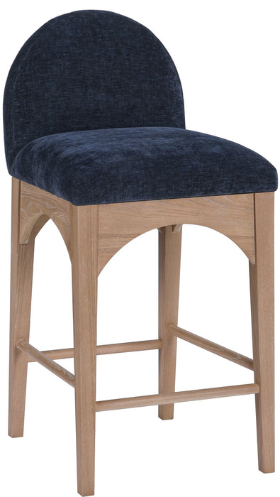 Waldorf Chenille Fabric Upholstered Counter Stool