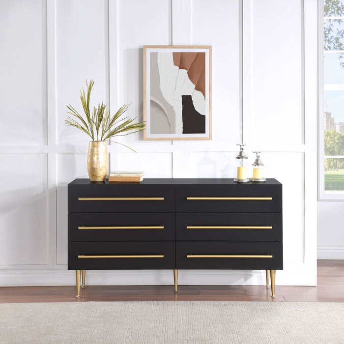 Marisol Wood Veneer And Iron Dresser
