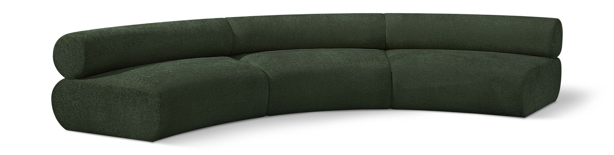 Bale 152" Chenille Fabric Upholstered 3 Pc. Modular Sectional
