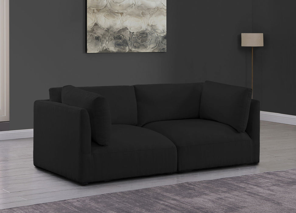 Ease 76" Fabric Upholstered 2pc. Modular Loveseat