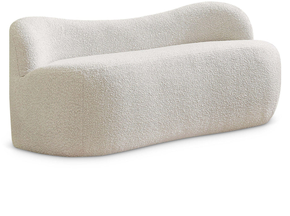 Flair Boucle Fabric Upholstered Bench