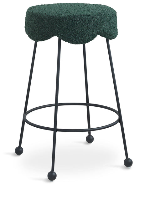 Fleur Boucle Fabric Upholstered Counter Stool