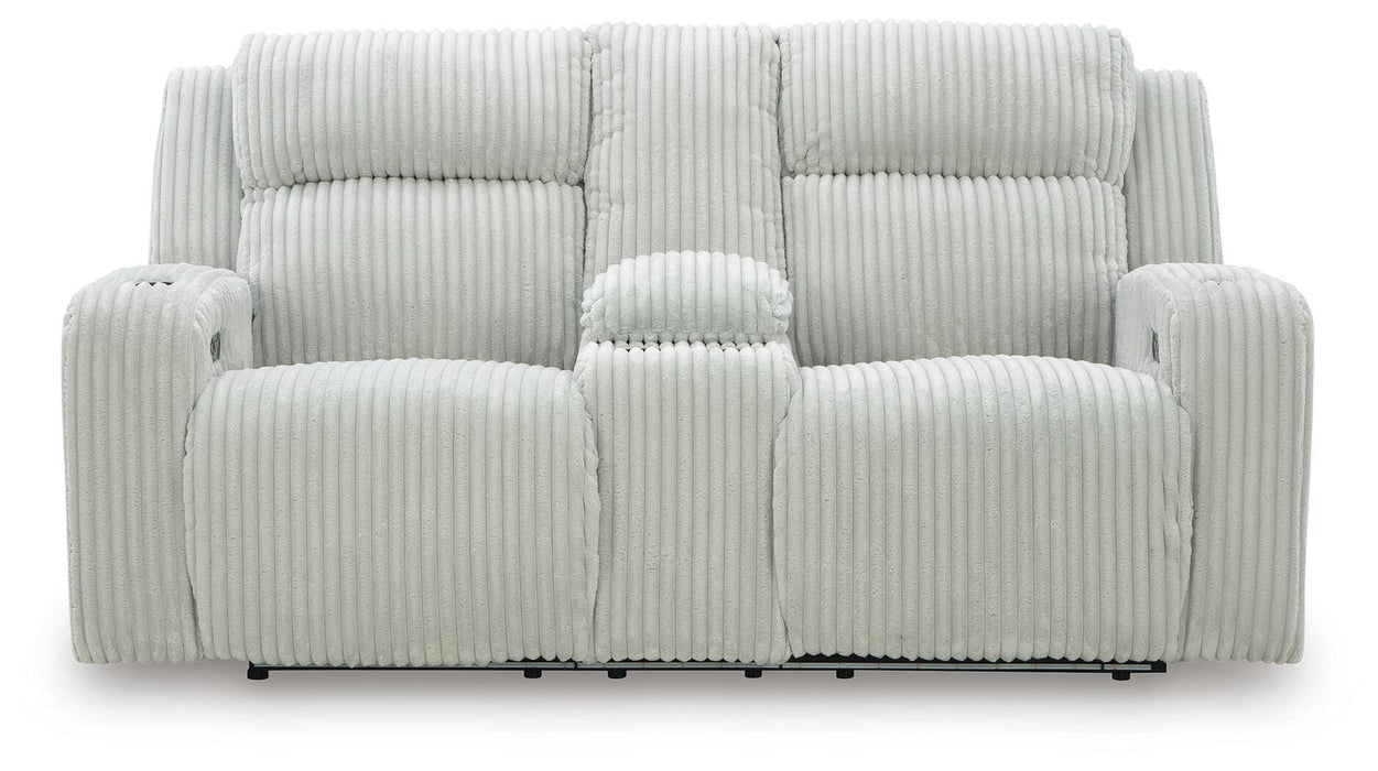 Carvara Power Reclining Loveseat with Console
