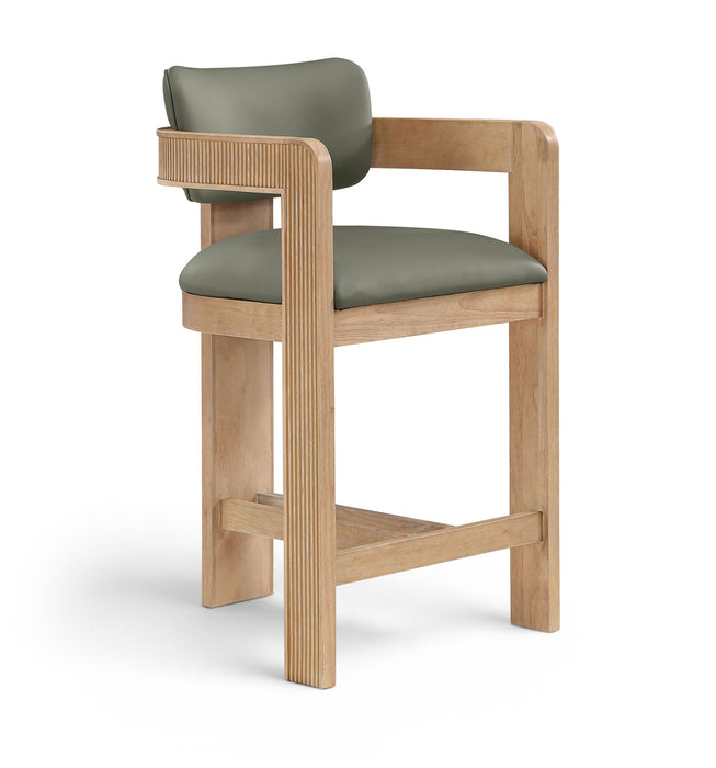 Sacha Vegan Leather Upholstered Counter Stool