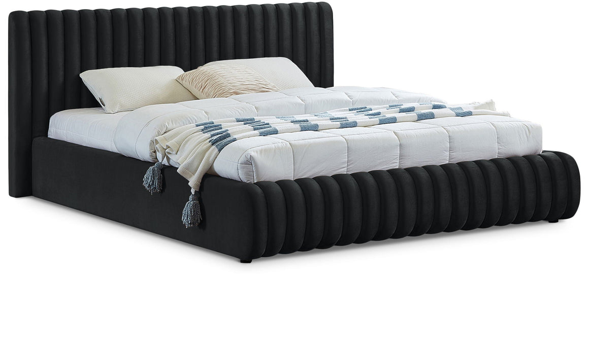 Nico Velvet Upholstered Bed