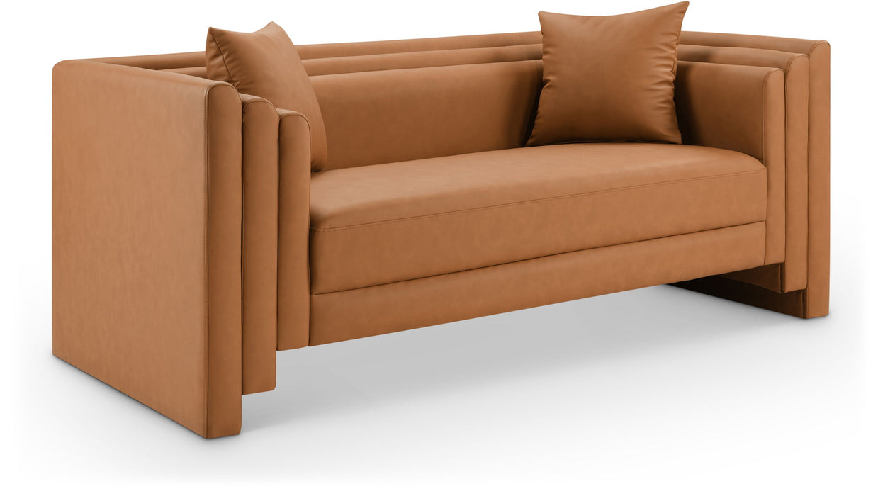 Everett 67" Vegan Leather Upholstered Loveseat