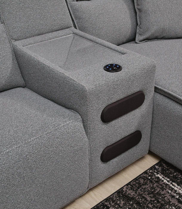 Modmax II 5-Piece Power Reclining Sectional with Audio Consoles - image 6