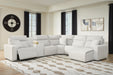 Modmax II 6-Piece Power Reclining Sectional with Chaise and Console - RAF Power Chaise, Armless Chair, Console, LAF Power Recliner, Power Armless Recliner, Wedge