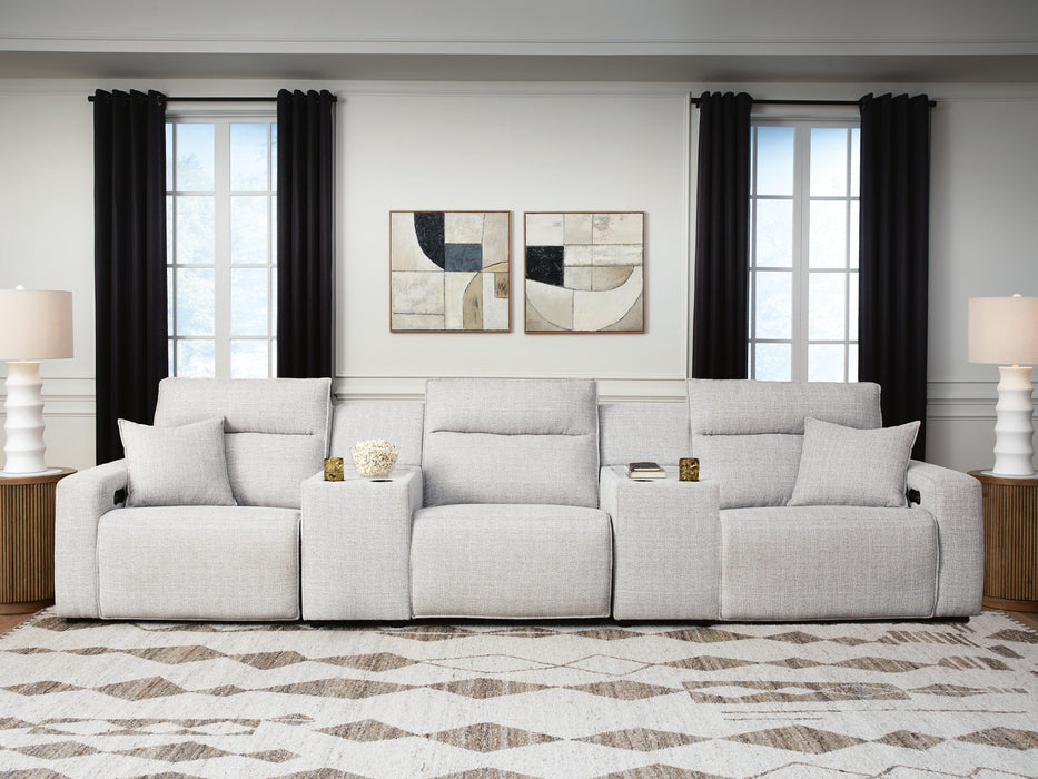 Modmax II 5-Piece Power Reclining Sectional with Consoles
