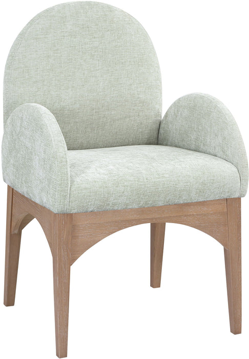 Waldorf Chenille Fabric Upholstered Dining Arm Chair