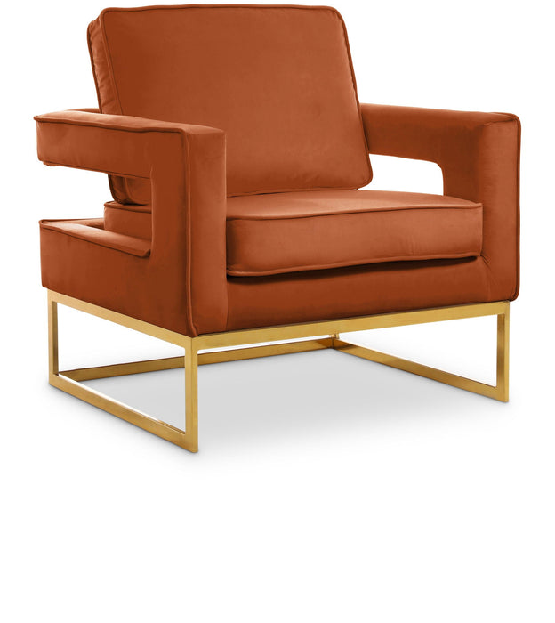 Noah Velvet Upholstered Accent Chair