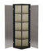 Tinted Glass Curio w/ LED Lights & Upholstered Back 6635-CUR