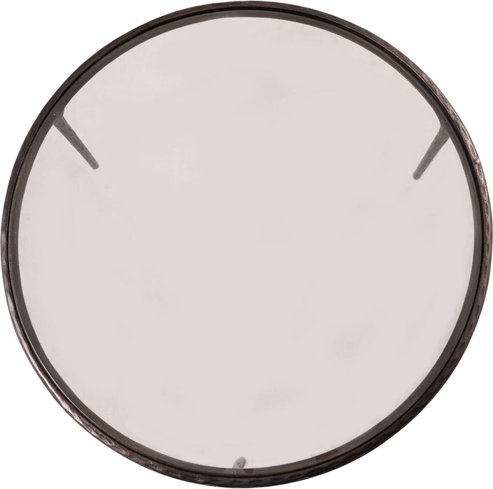 Evren Glass Top And Aluminum Base Coffee Table