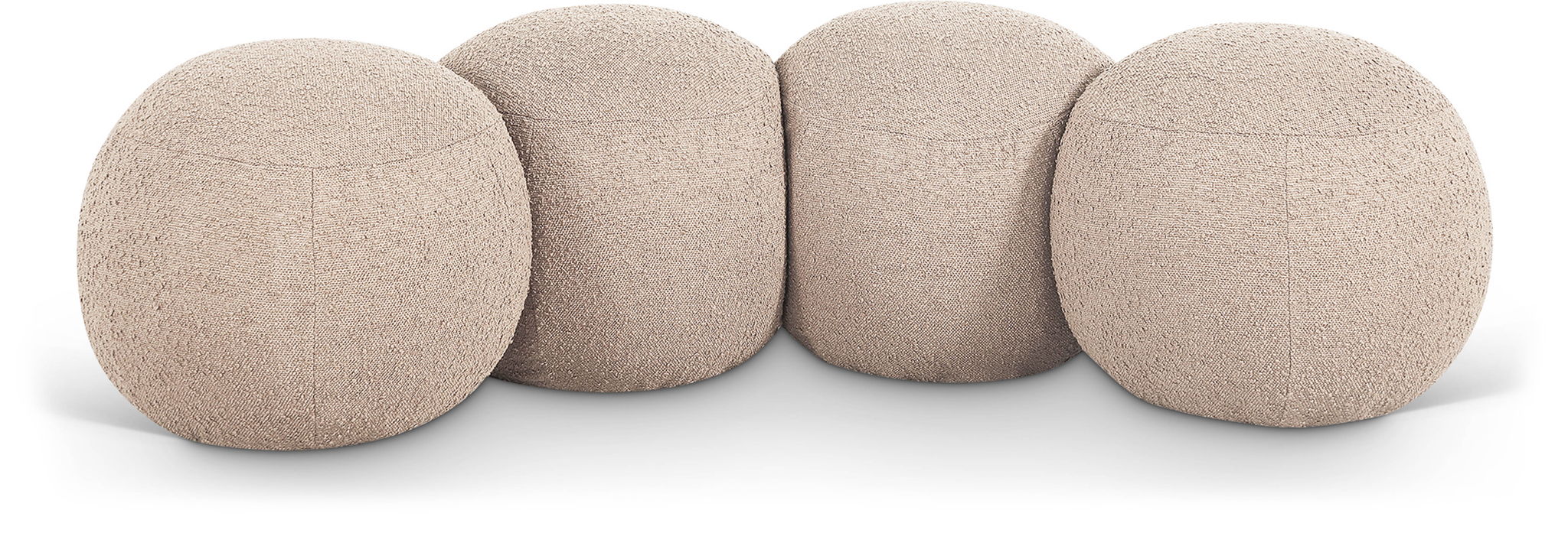 Apollo Boucle Fabric Upholstered Bench