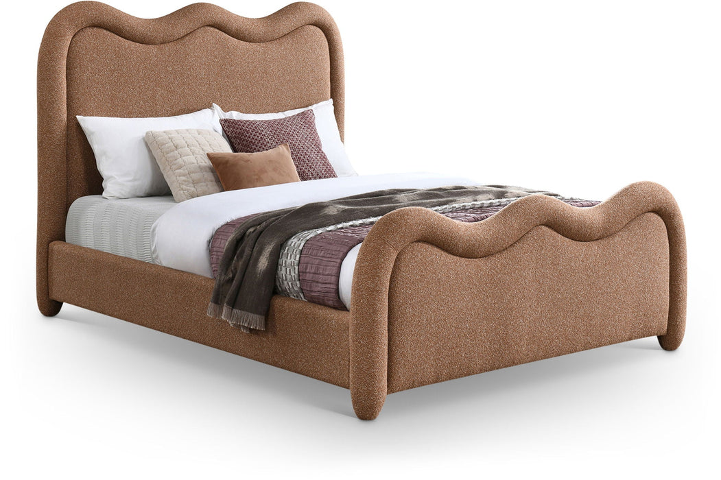 Cama tapizada de chenilla Gavin