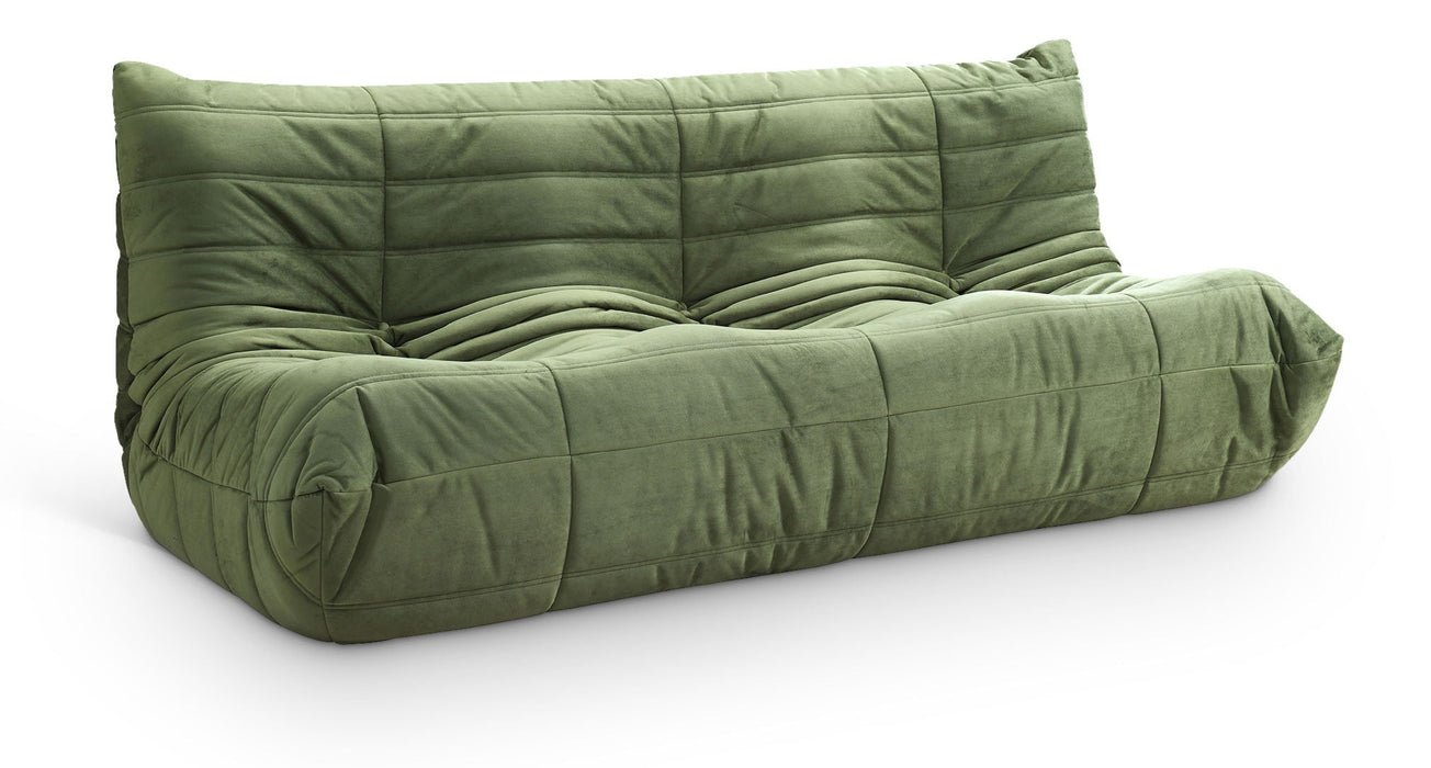 Relax 77.75" Velvet Upholstered Sofa