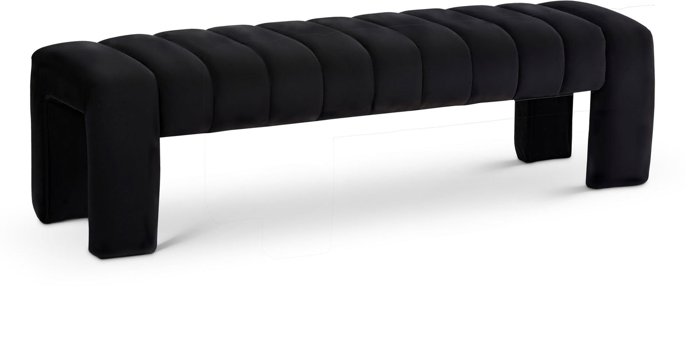Andaz Velvet Upholstered Bench