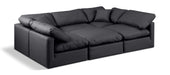 Indulge 105" Vegan Leather Upholstered 6pc. Modular Sectional