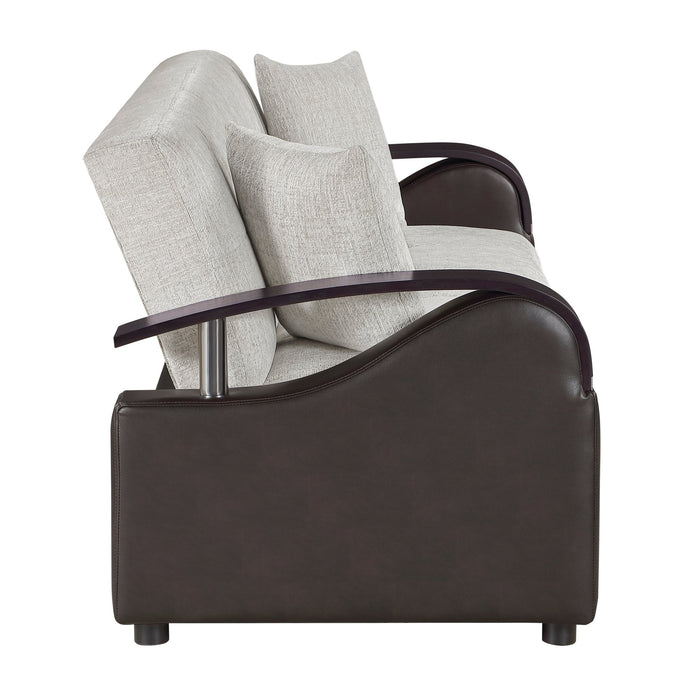 8429BE Sofa with Pull-out Bed and Click Motion Back