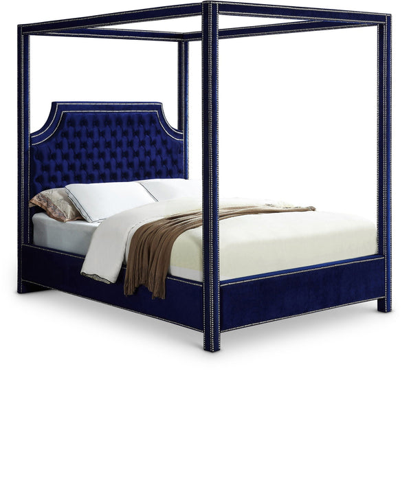 Rowan Velvet Upholstered Bed