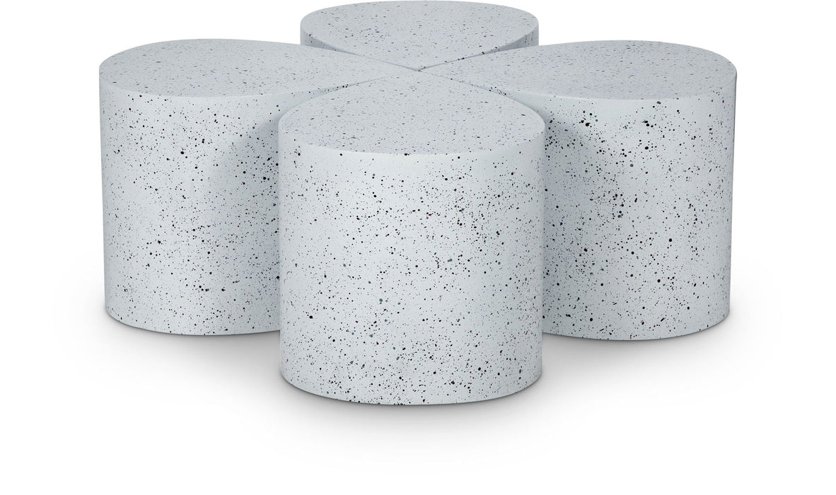Petal Terrazzo Pattern Iron 4pc. Coffee Table