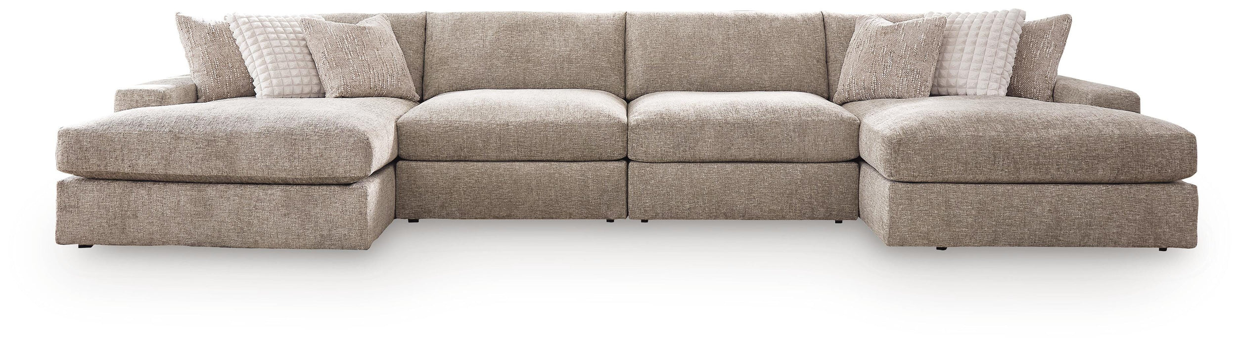 Nexora-Court 4-Piece Double Chaise Sectional - image 2